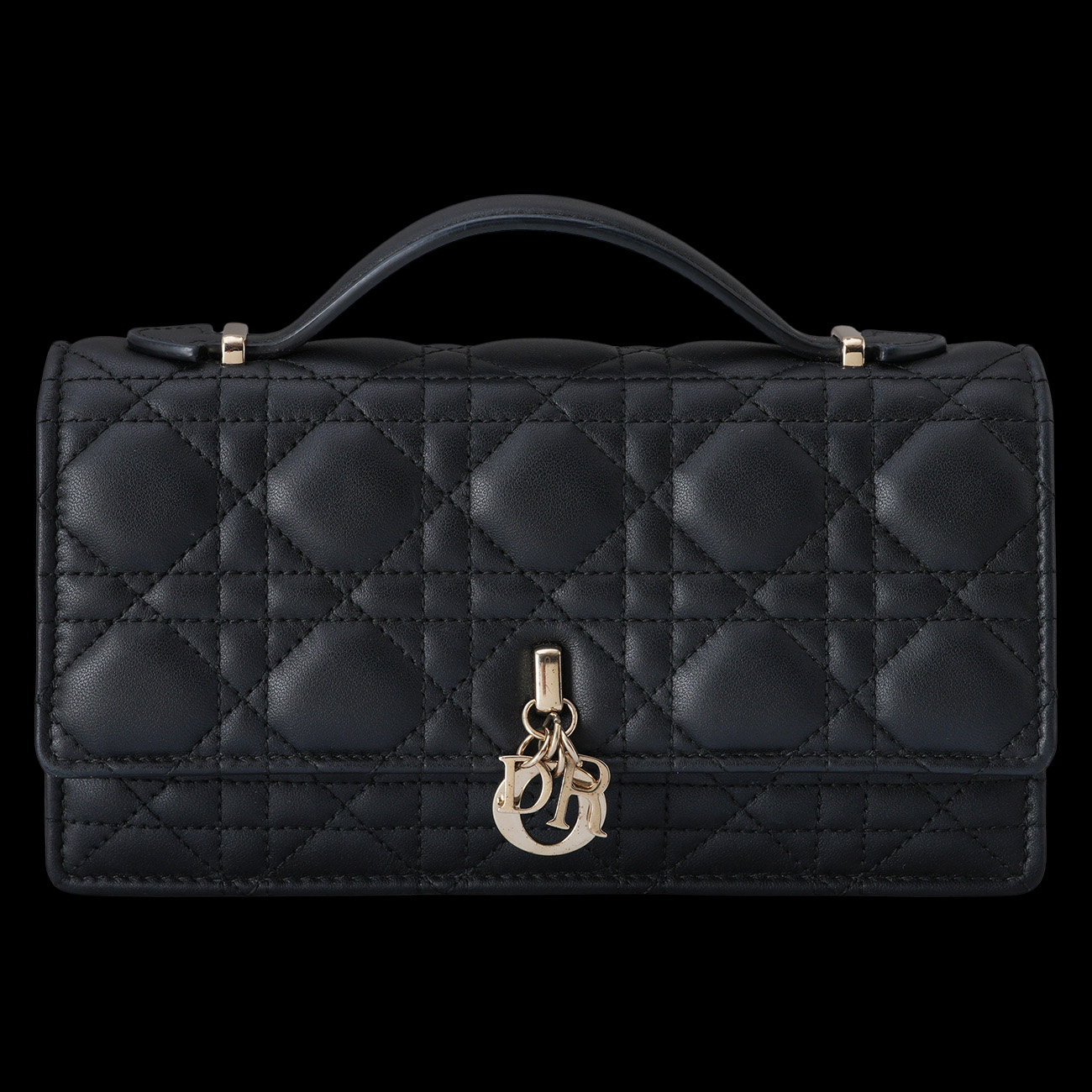 CHRISTIAN DIOR(USED)디올 마이디올 미니 탑핸들 체인 숄더백 블랙